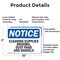Signmission Cleaning Supplies Brooms Dust Pans And Shovels, 10 in W x Rectangle, Aluminum OS-2PACK-NS-A-710-L-10650 - alternate 4